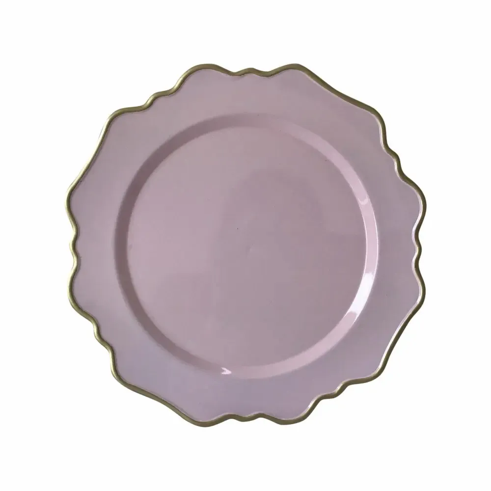 Portaplato Circular 22.3X1.5Cm Rosado Dorado