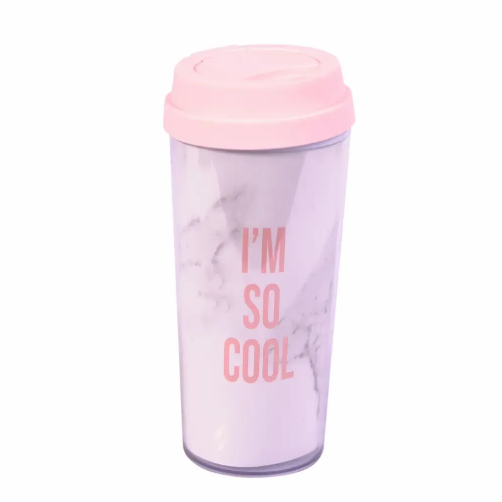 Vaso Plastico Colores Surtido Con Tapa Life Art 400Ml