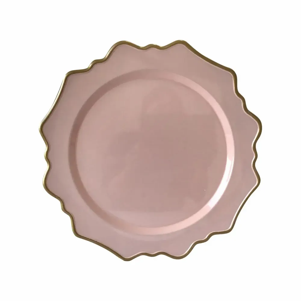 Portaplato Circular 33X1.7Cm Rosado Dorado