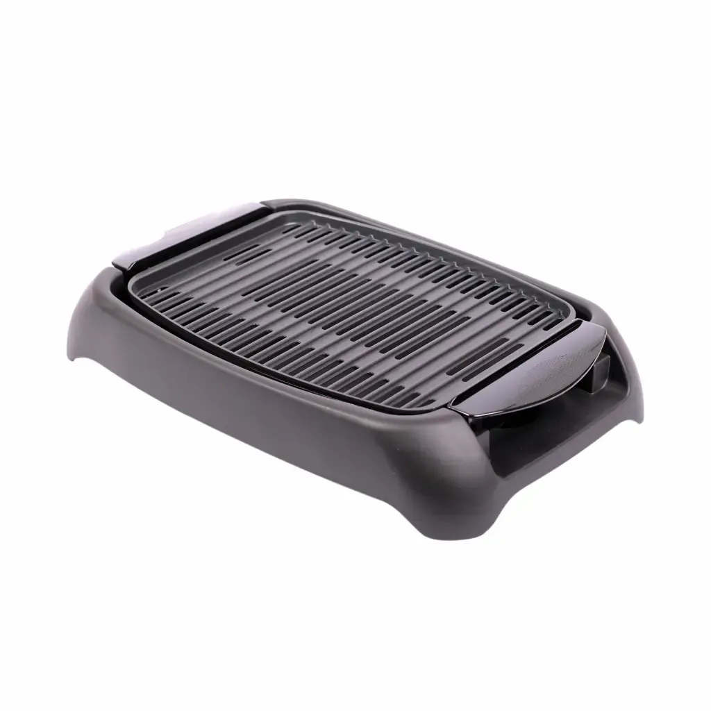 Parrilla Electrica Antihaderente Negra Elite Gourmeth 13-Plg 110V