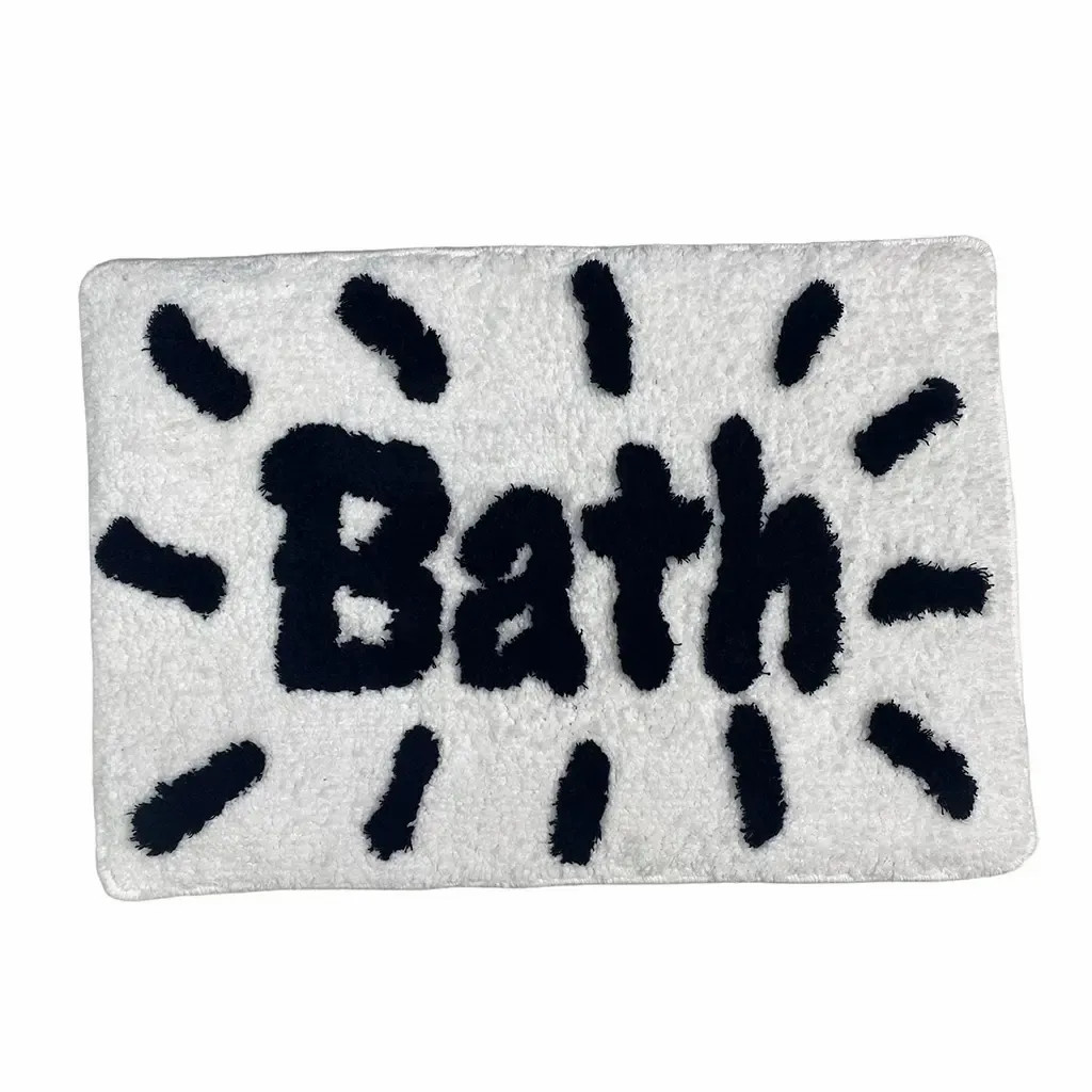 ALFOMBRA 60X40X1CM BLANCO PARA BAÑO  