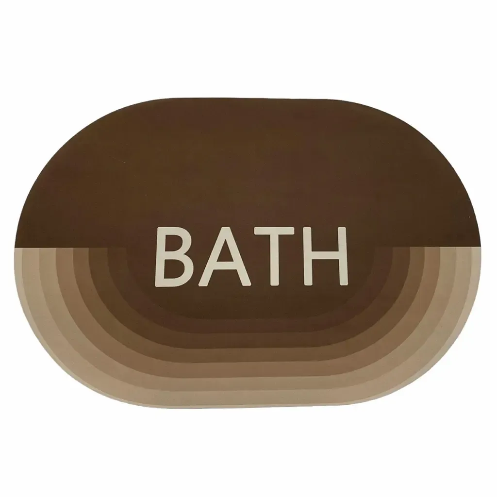 ALFOMBRA 60X40X0.4CM BATH CAFÉ PARA BAÑO  