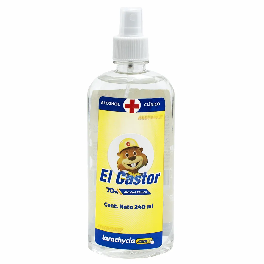 Alcohol Clinico 240Ml Spray El Castor