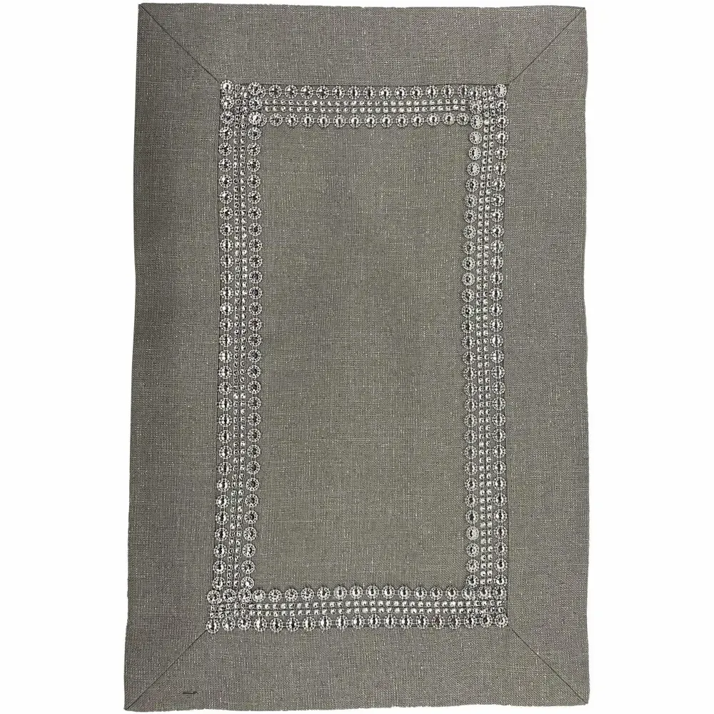 Mantel Cuad. 270X175Xcm Con 8 Servicio Plateado