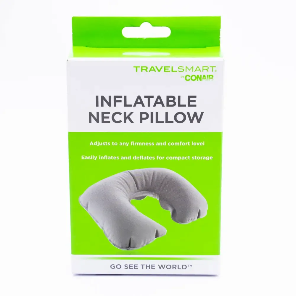 Cojin Inflable Gris Para Cuello Con Air