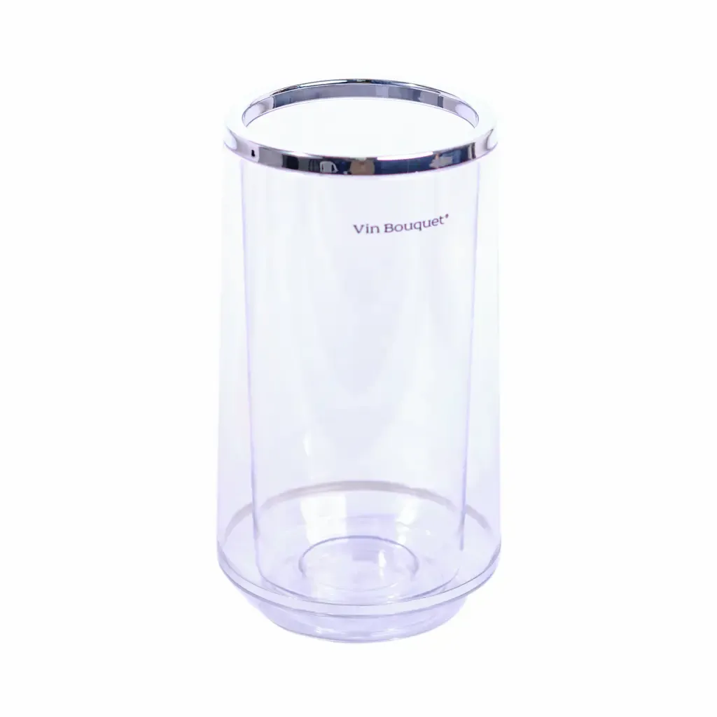 Hielera Plastica Transparente Para Mesa Vin Bouguet 24X13.5X13Cm