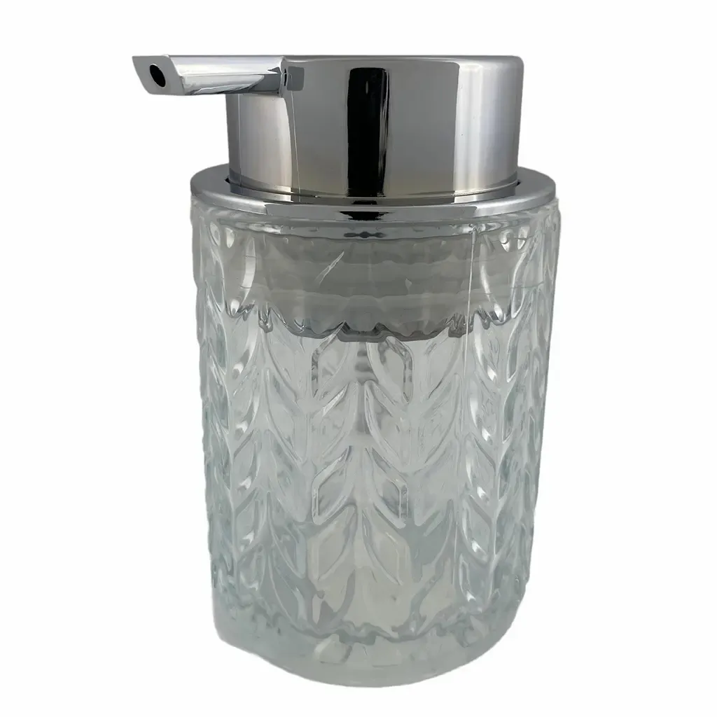 DISPENSADOR  PARA JABON 250ML PLATEADO 