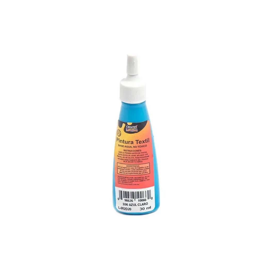 Pintura Textil Azul Claro Natural Createx 30Ml