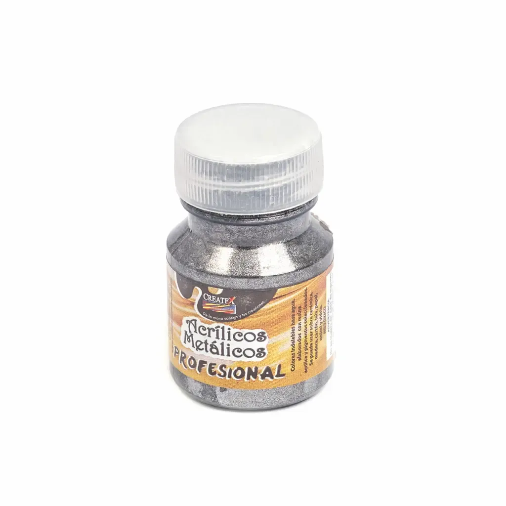 Pintura Profesional Acrílico Negro Metalico Createx 30Ml