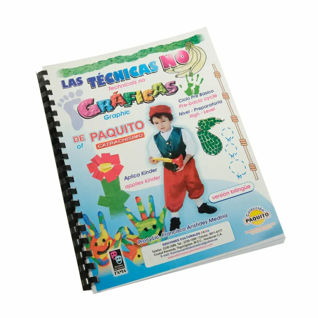 Libro Las Tecnicas No Graficas Español-Ingles Para Kinder Paquito