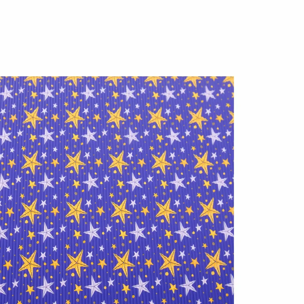 Carton Corrugado Decorado De Estrella 50X70Cm
