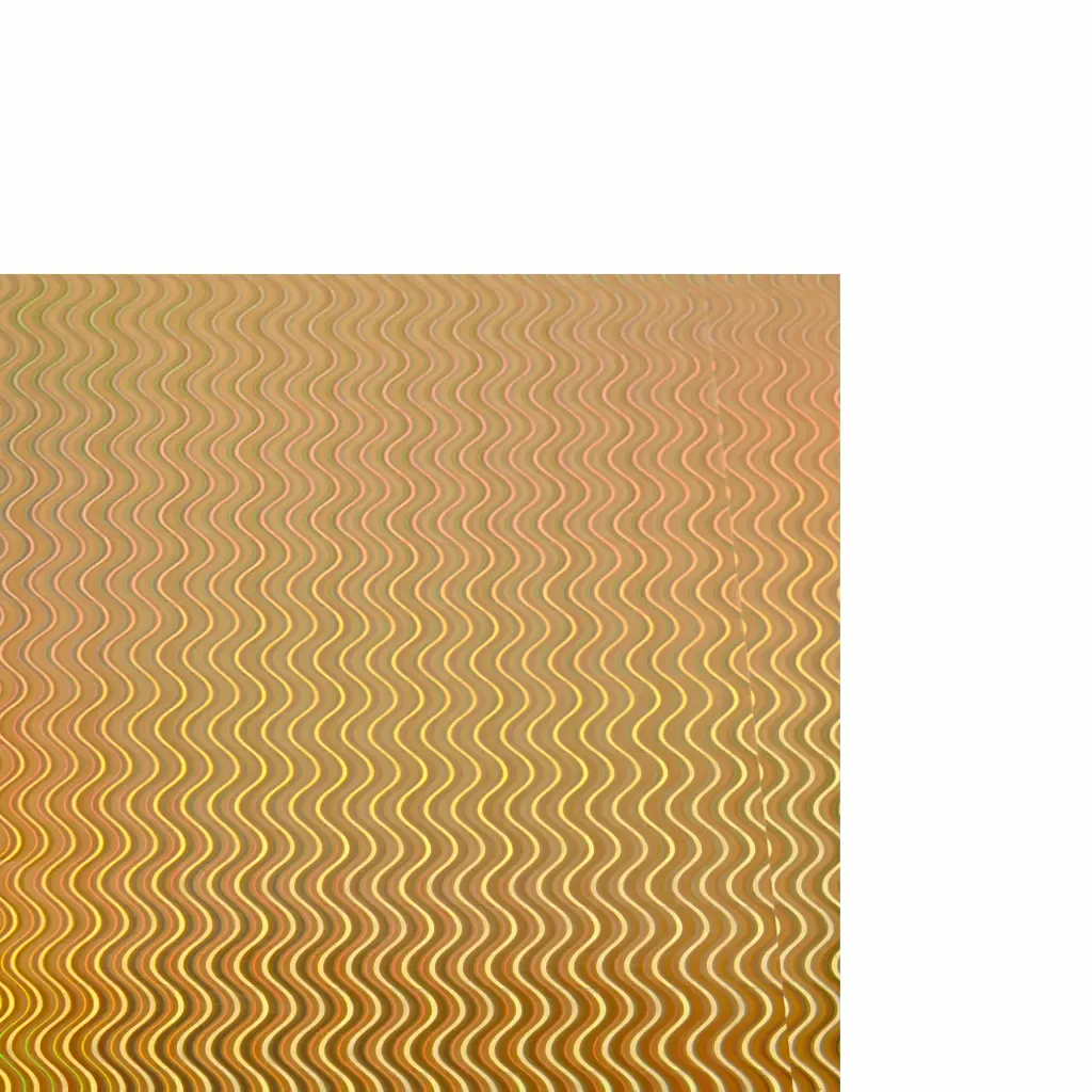 Cartulina Holografica Dorada Diseño De Oleadas 50X70Cm 260.Gsm