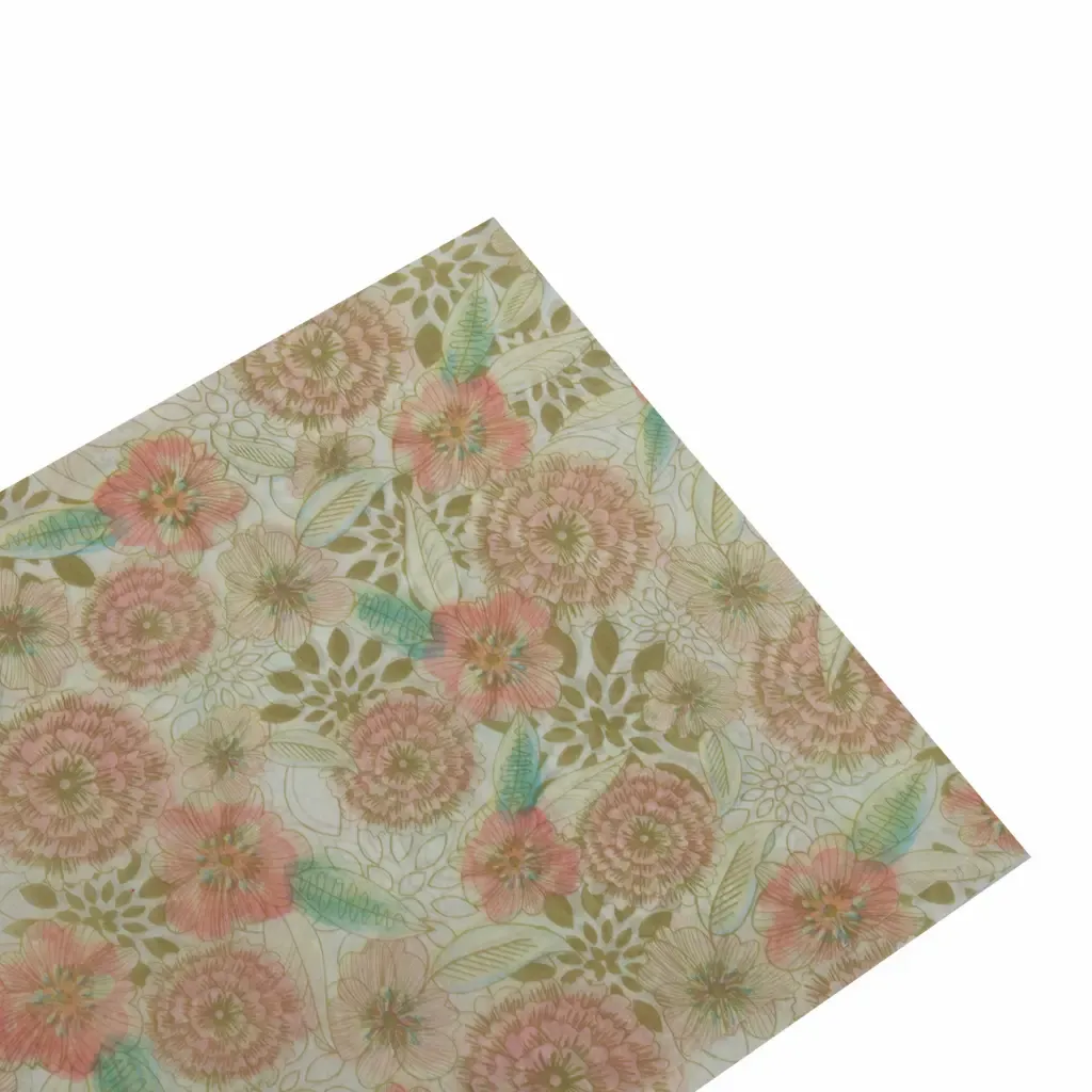 Papel China Diseño De Flores 20X26Plg