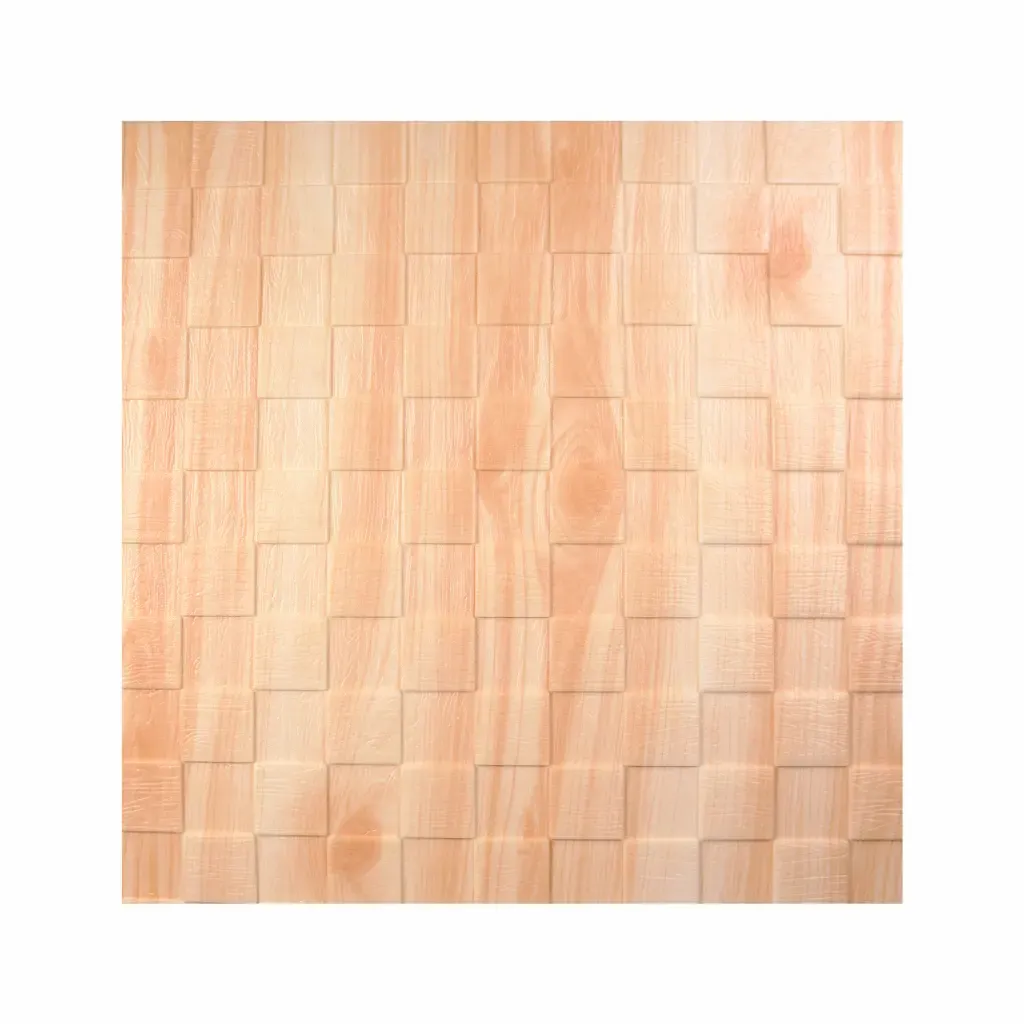 Aplicación Adhesiva 3D Mosaico Crema Para Pared Scala 70X77Cm 4-Piezas