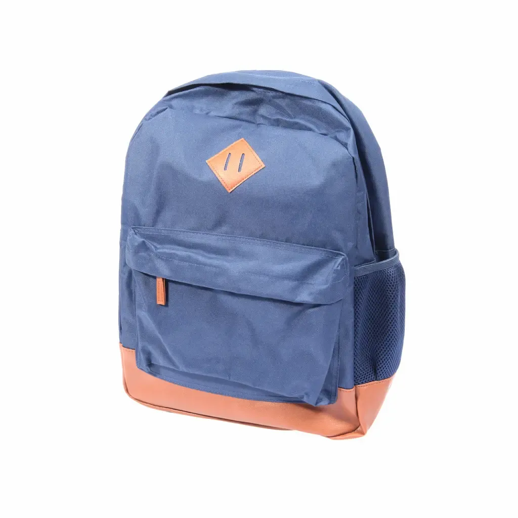 Mochila Classique World Azul Con Café 16-Plg