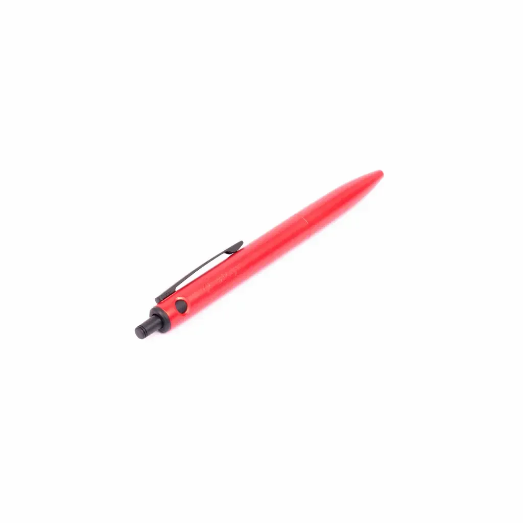 Boligrafo Retráctil Rojo Metalico Tinta Negra Pilot