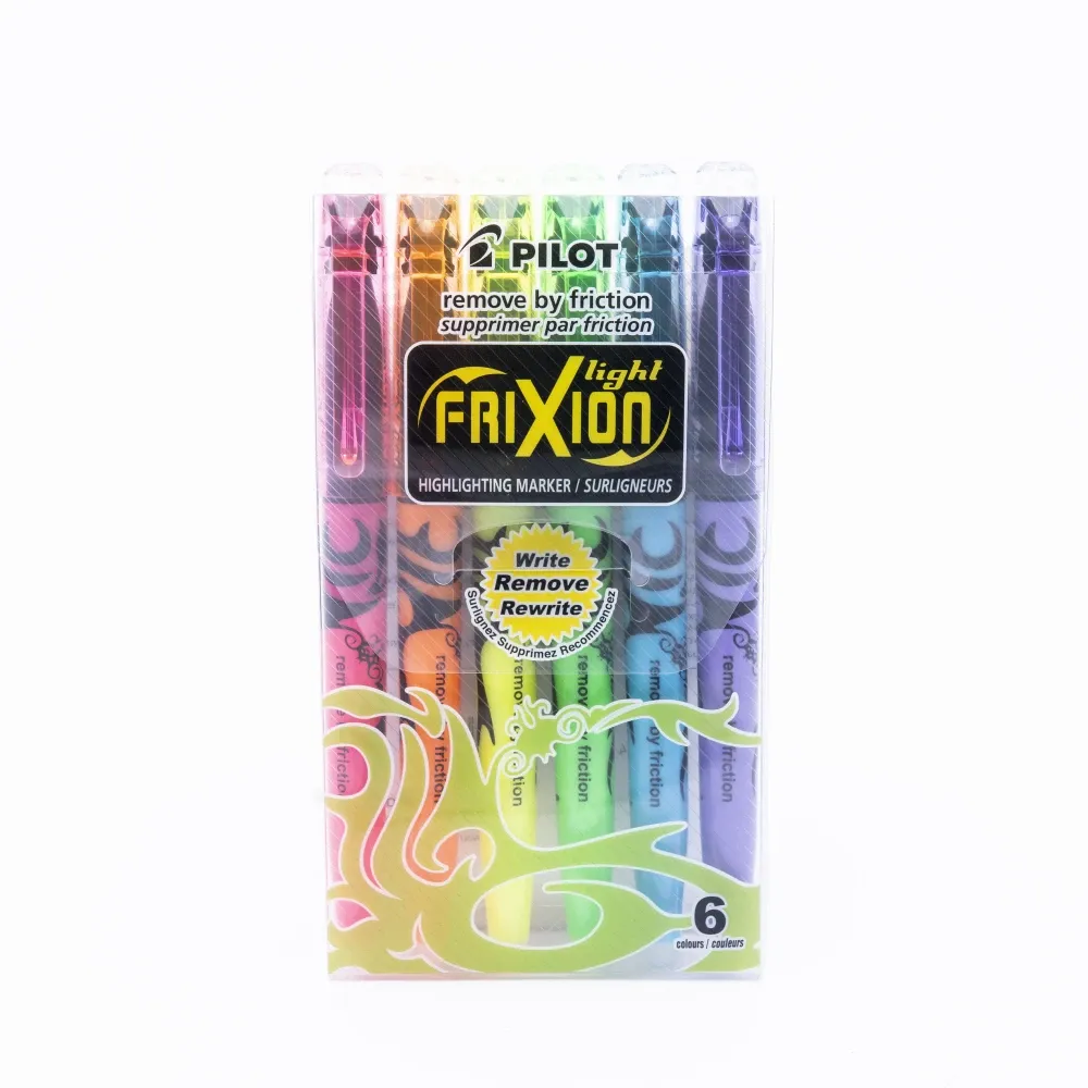 Marcador Pilot 6Piezas Frixion Fluorecente Surtido Colores