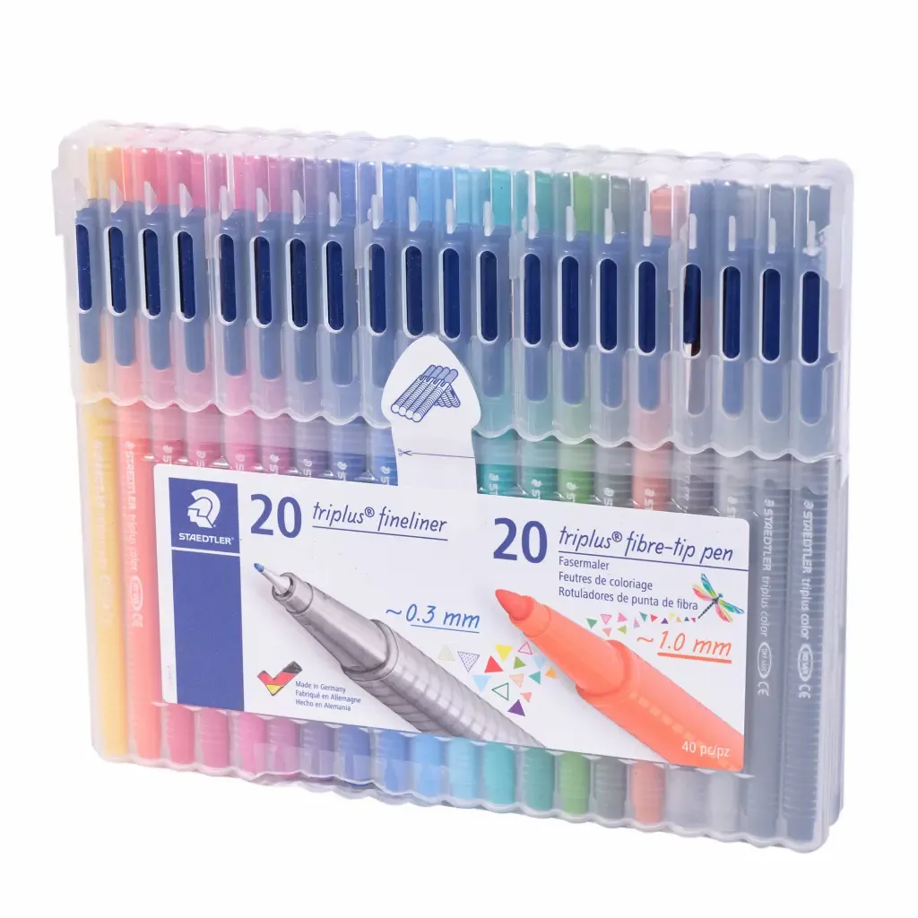 Marcador Triplus Fineliner/Fibre-Tip 40-Colores Staedtler 0.3-1.0Mm