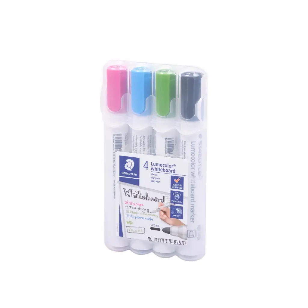 Marcador Lumocolor 4-Colores Punta Bala Staedtler 2.0Mm