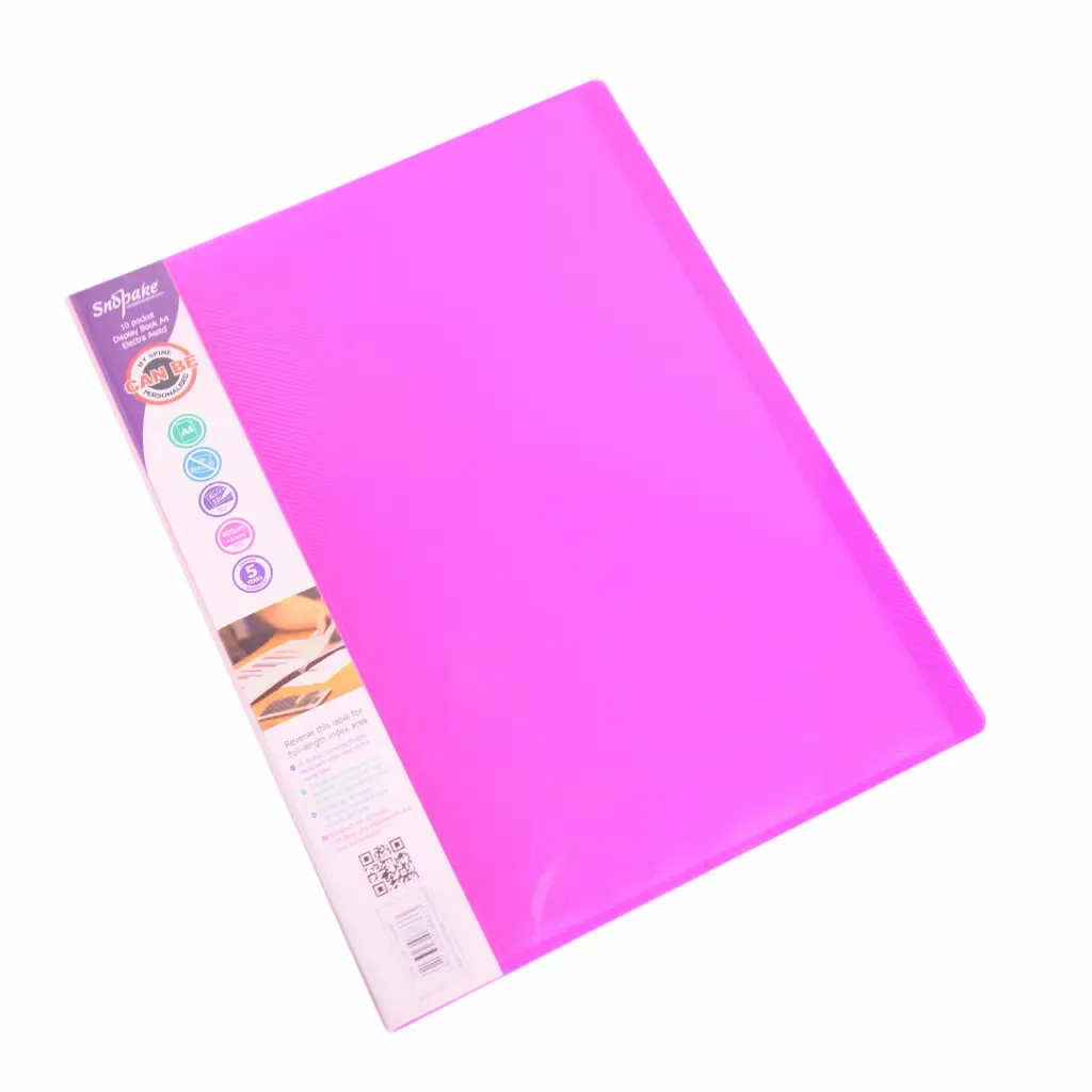 Carpeta  Plastica Colores Surtido Tamaño A4 Snopake 