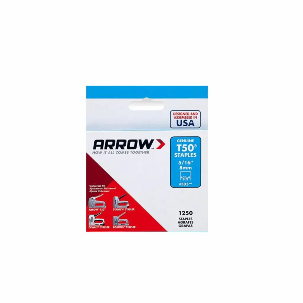 Grapas Galvanizada #T50 Arrow 5/16Plg 1250-Piezas