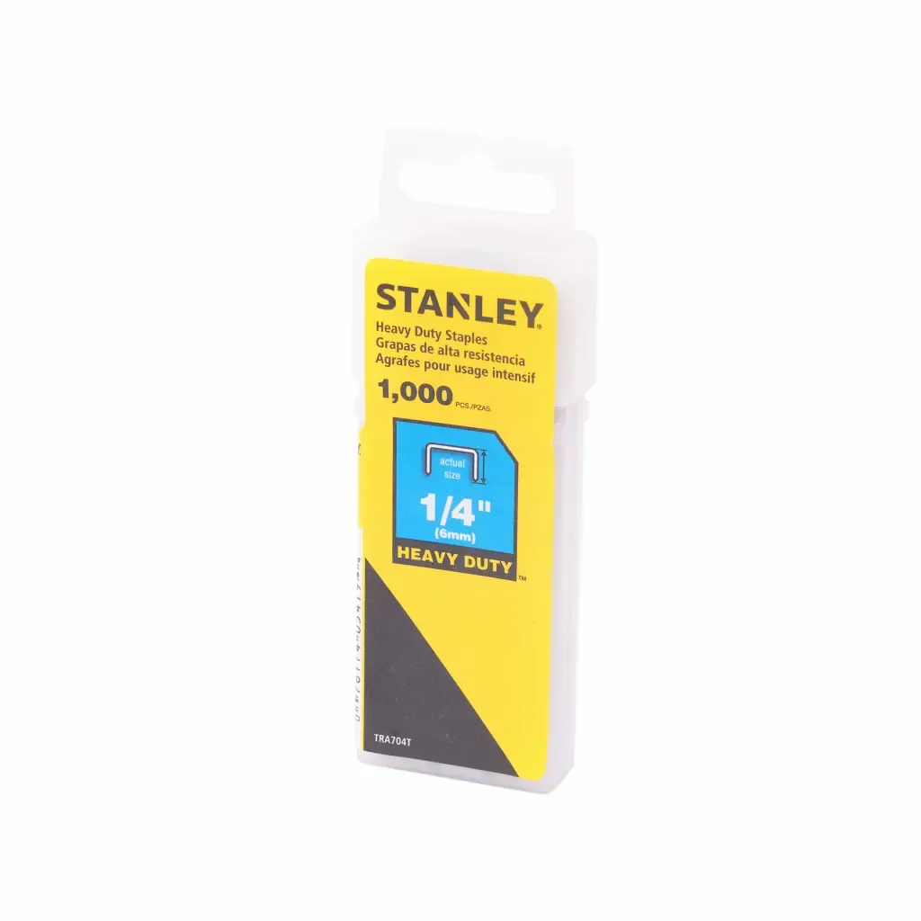 Grapas Galvanizada Heavy Duty Stanley 1/4Plg 1000-Piezas