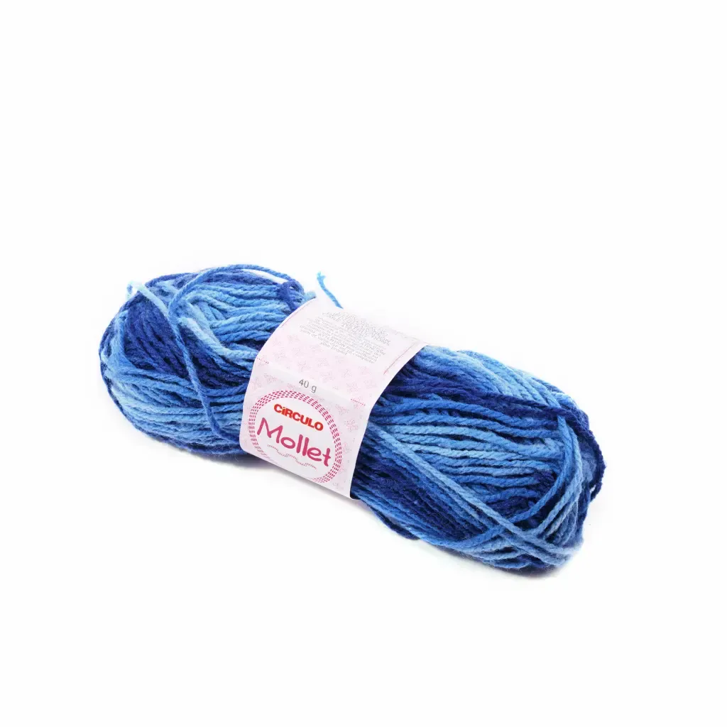 Lanilla Azul Amuleto Circulo-Mollet 80M/40G