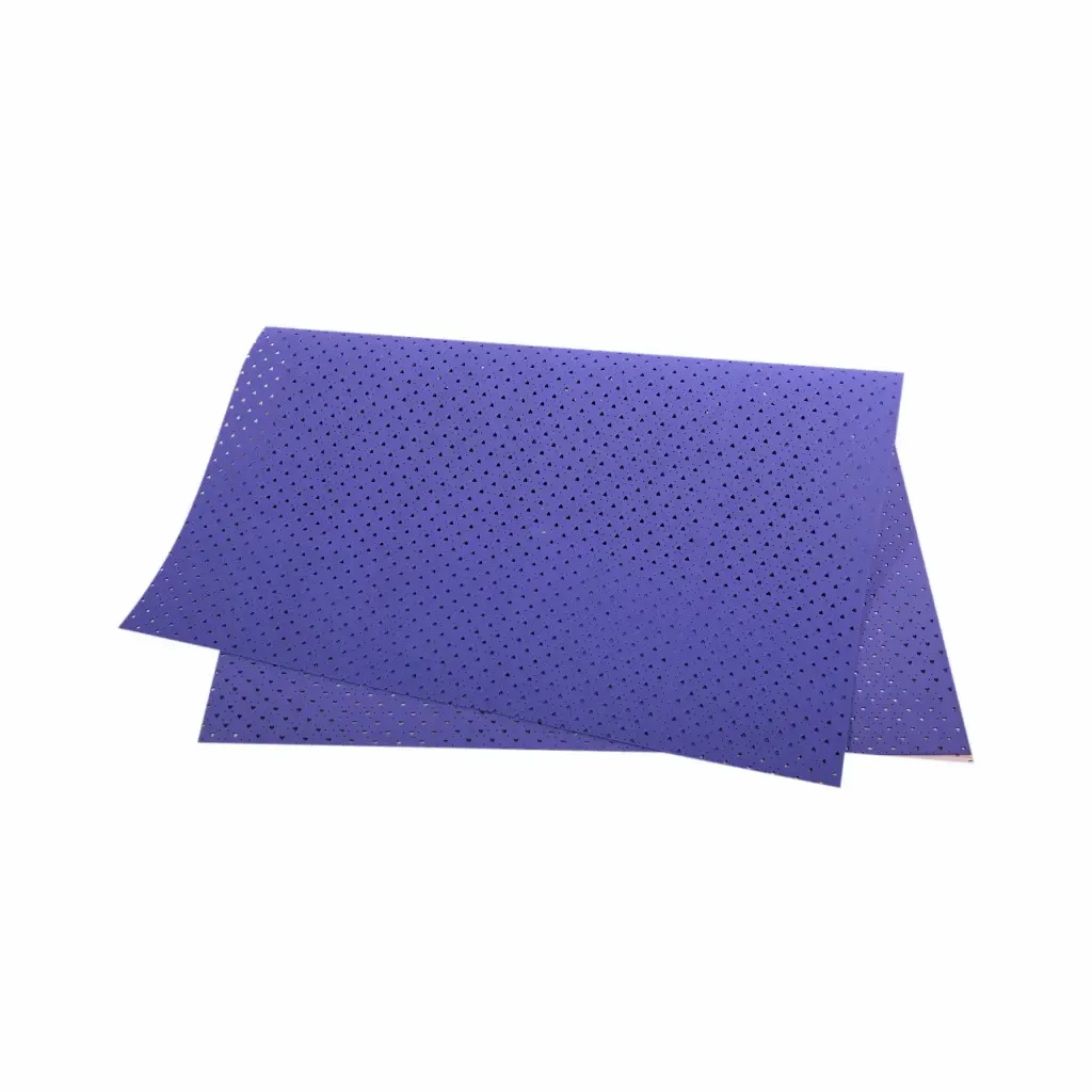 Foamy Azul Profundo Perforado De Corazón Pliego 50X70Cm