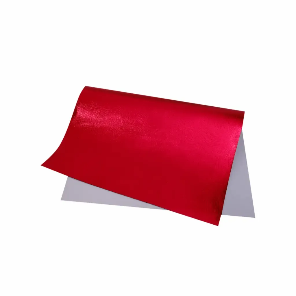 Foamy Embosado Rojo Metalico Pliego 50X70Cm