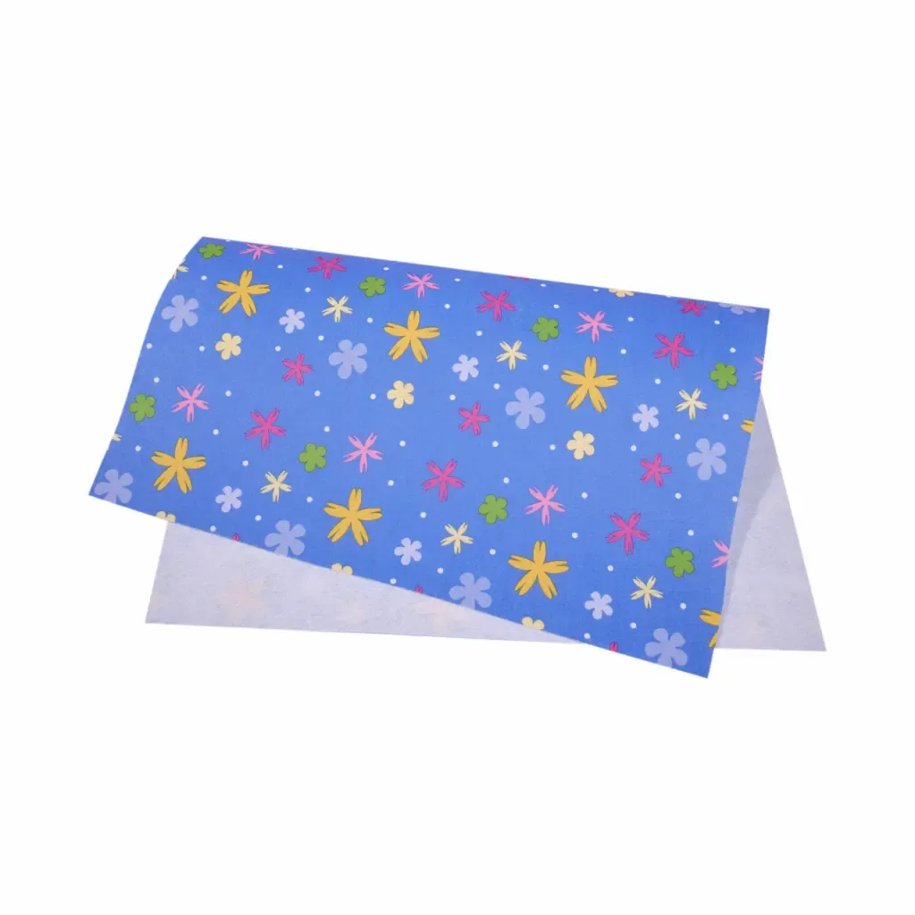 Fieltrodecorado De Flores Azules 50X70Cm 180Gsm