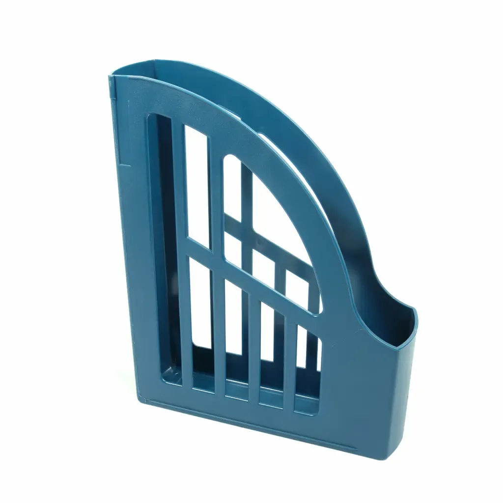 Organizador Plastico Azul Para Revistas Sablon