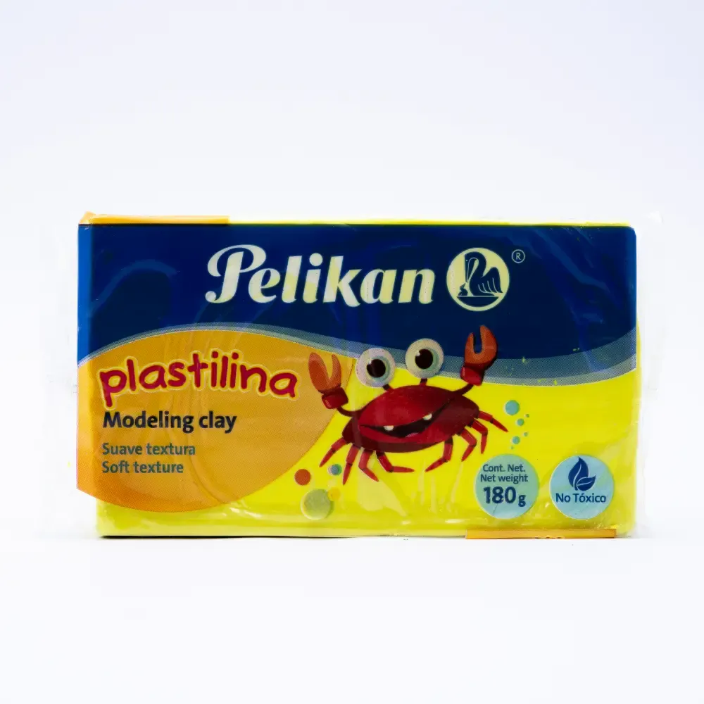 Marqueta Plasticina Amarillo Neon Pelikan 180G.  