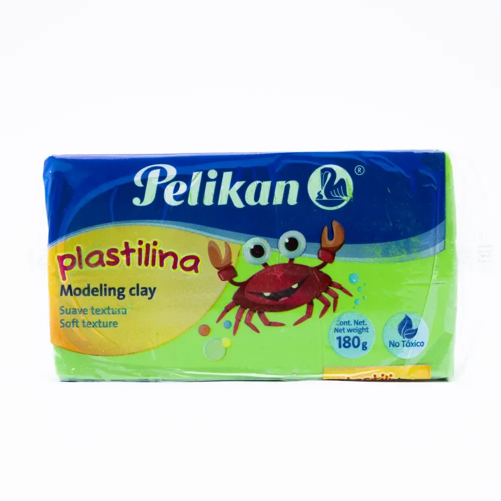 Marqueta Plasticina Verde Neon Pelikan 180G.  