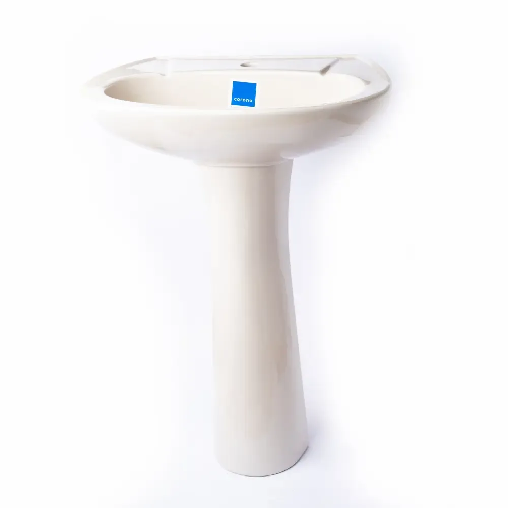 Lavabo Maximo Bone Con Pedestal Sin Accesorios Corona