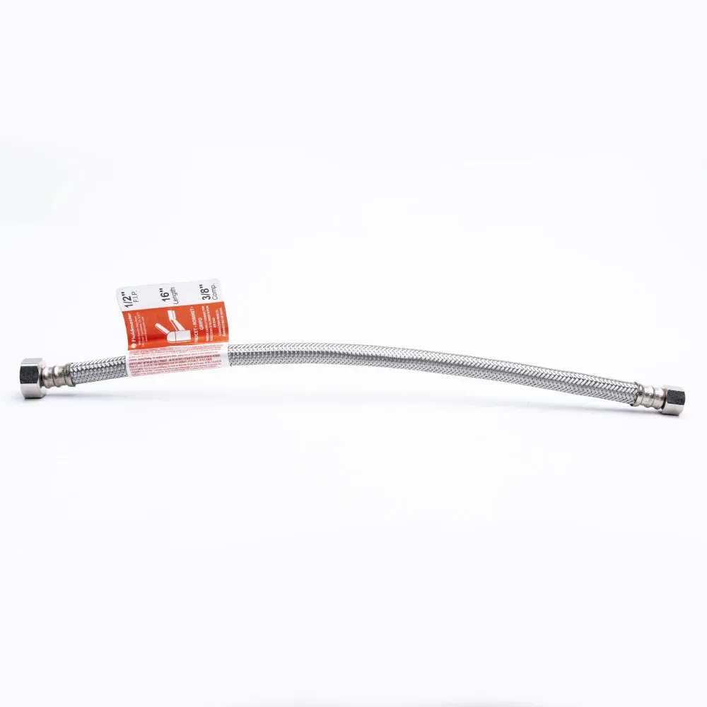 Tubo Abasto Fluid Master 3/8X1/2X16 plgConector para Grifo