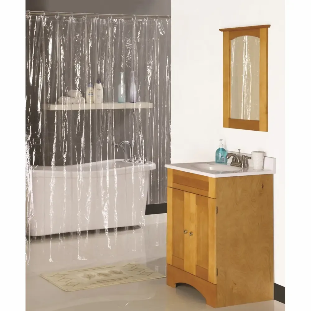 Forro Vinilo Claro Para Cortina De Baño Simple Spaces 70X72-Plg