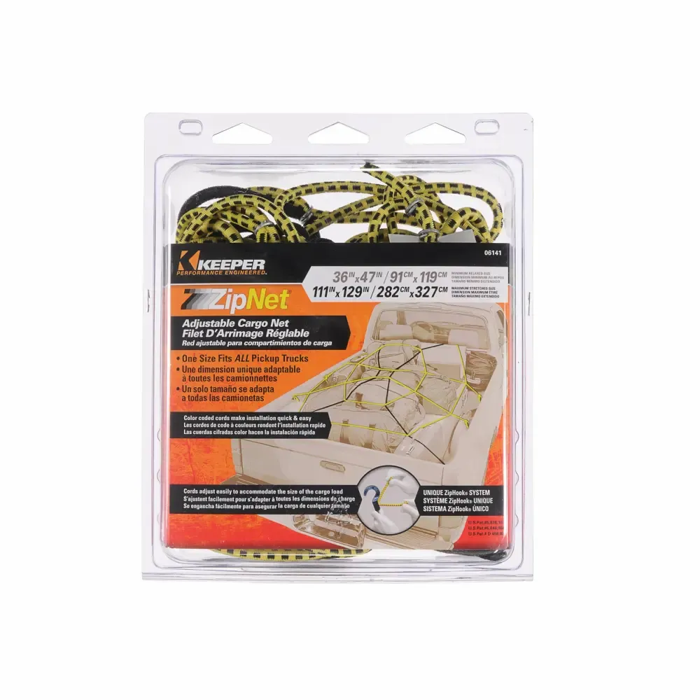Cordel Elastico Ajustable Con Gancho Para Asegurar Caraga Keeper 111X129 Plg