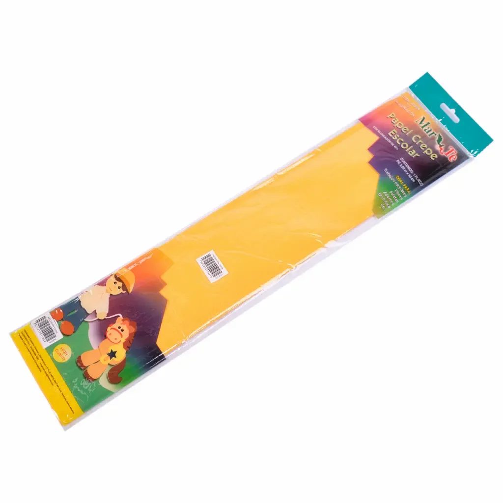 Papel Crepe Amarillo Huevo 45% Estiramiento Mar-Te 50X200Cm
