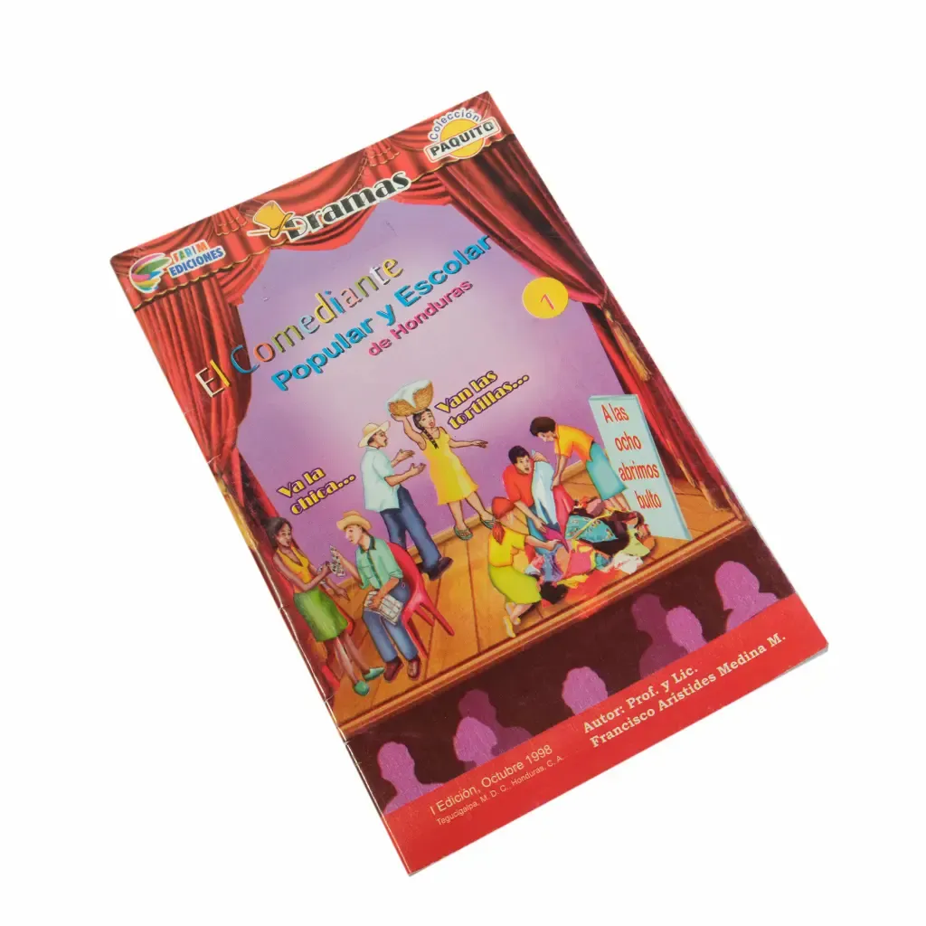 Libro El Comediante Popular Y Escolar De Honduras N°-1 Paquito