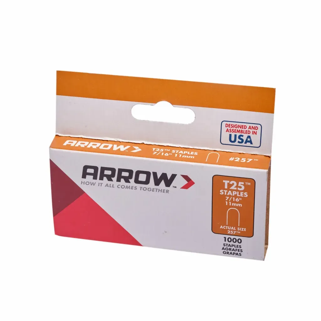 Grapas Galvanizada Tipo-U #257 Arrow 7/16Plg 1000-Piezas