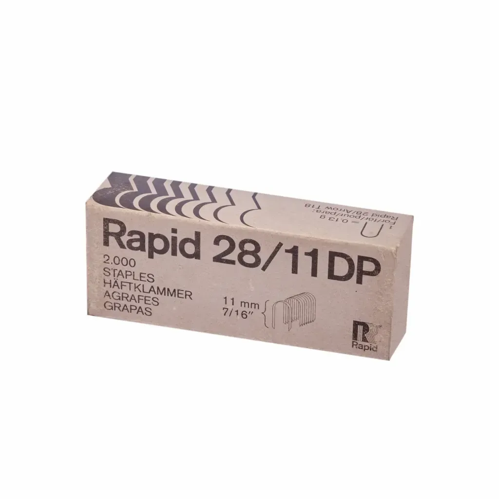 Grapas Galvanizada N.28/11 Rapid 11Mm 2,000-Piezas