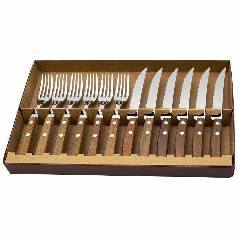 Cubierto Tramontina Juego (12Pz) Tradicional Mango Madera