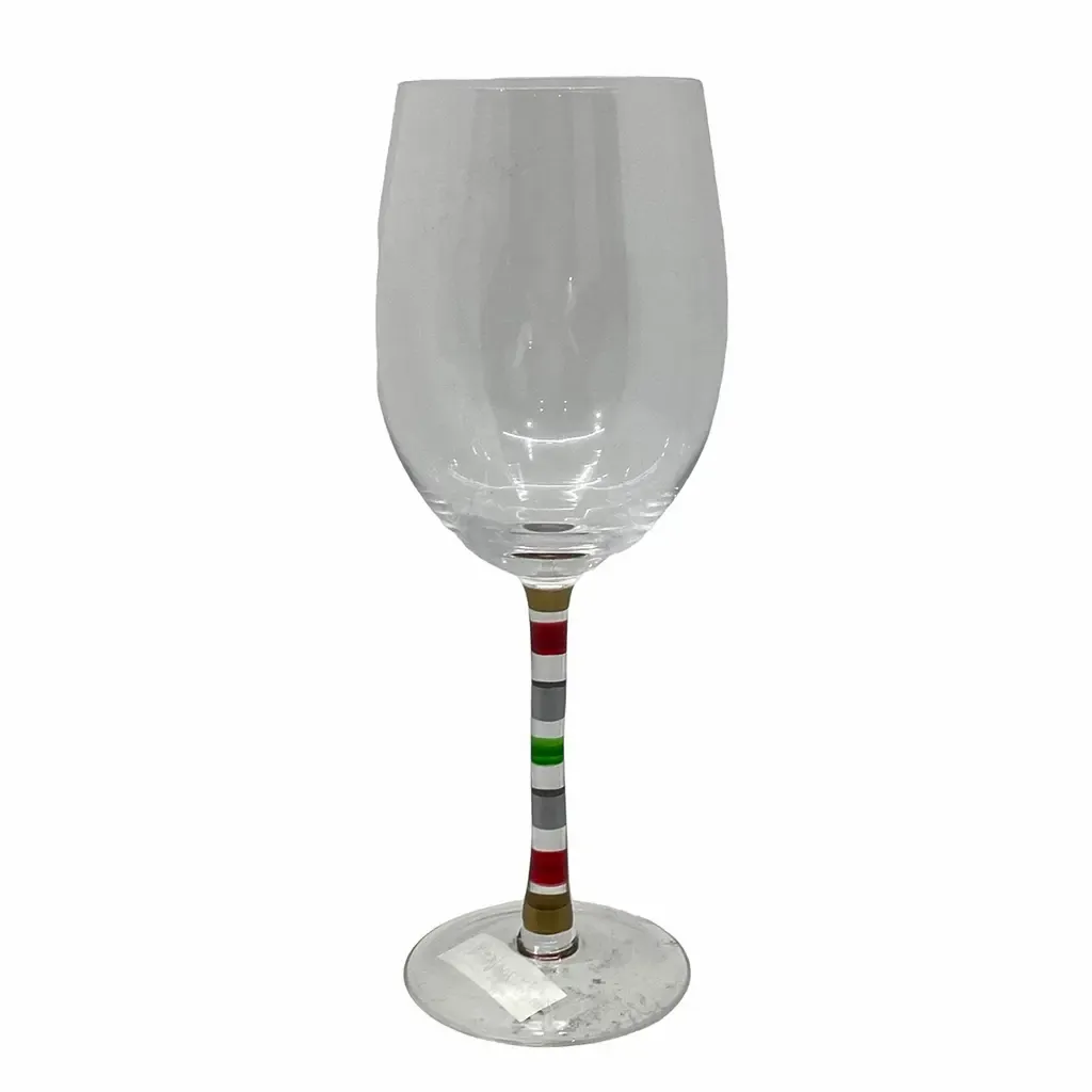 COPA NAVIDAD 4 PIEZAS 570ML VERDE ROJO TRANSPARENTE VIDRIO