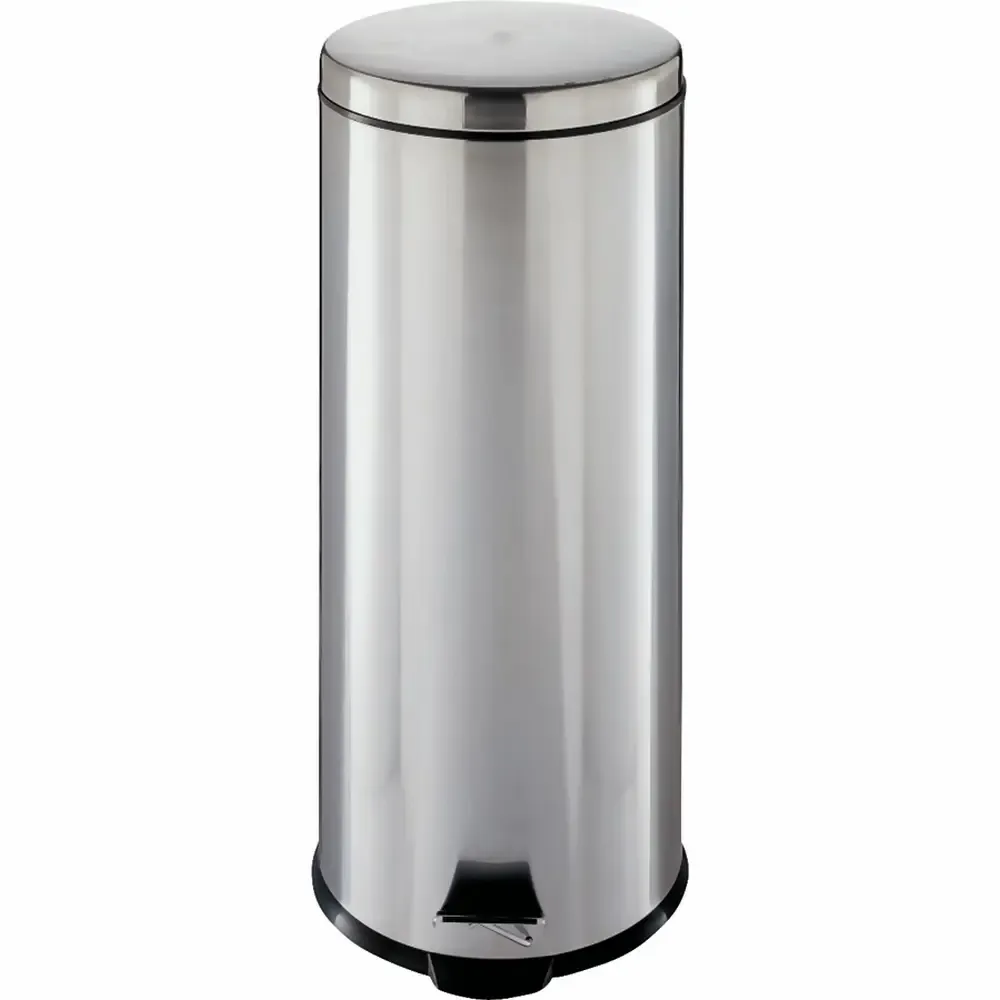 Basurero de pedal Acero Inoxidable Acabado Satinado Simple Spaces  (30-Litros)