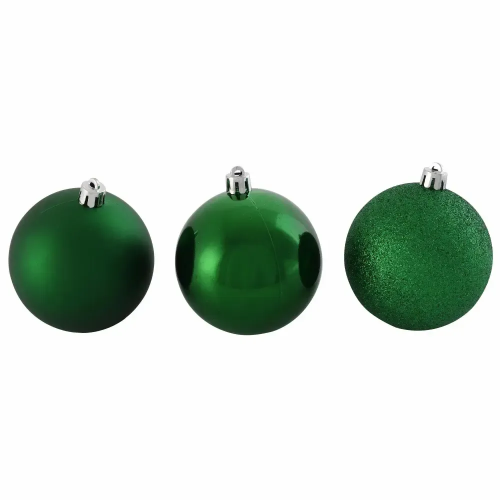 Adorno Navidad Bola 10Piezas 80Mm Verde