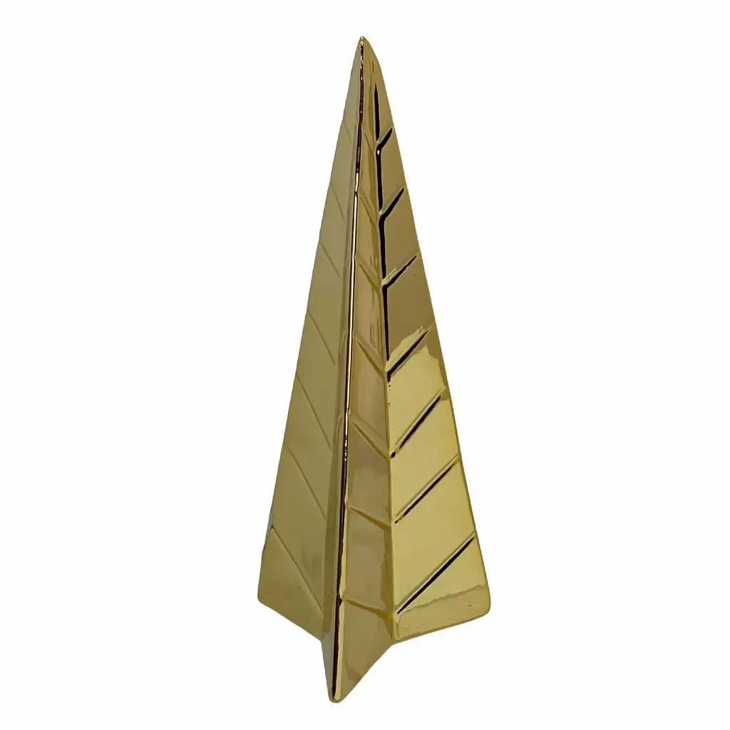 ADORNO NAVIDAD ARBOL 8.4X7.3X19.7CM DORADO