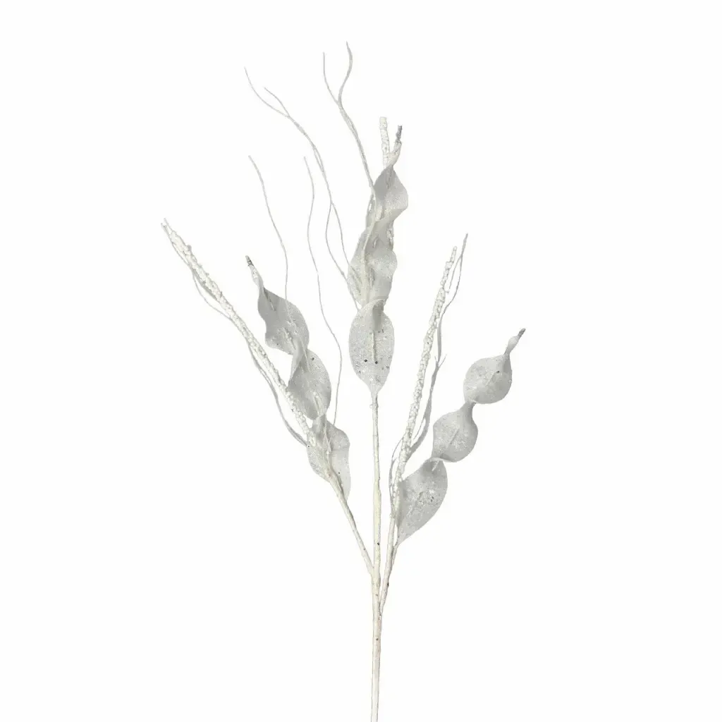 ADORNO NAVIDAD RAMA 88X23X4CM BLANCO