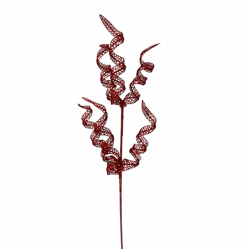 ADORNO NAVIDAD RAMA 70X22X4CM ROJO