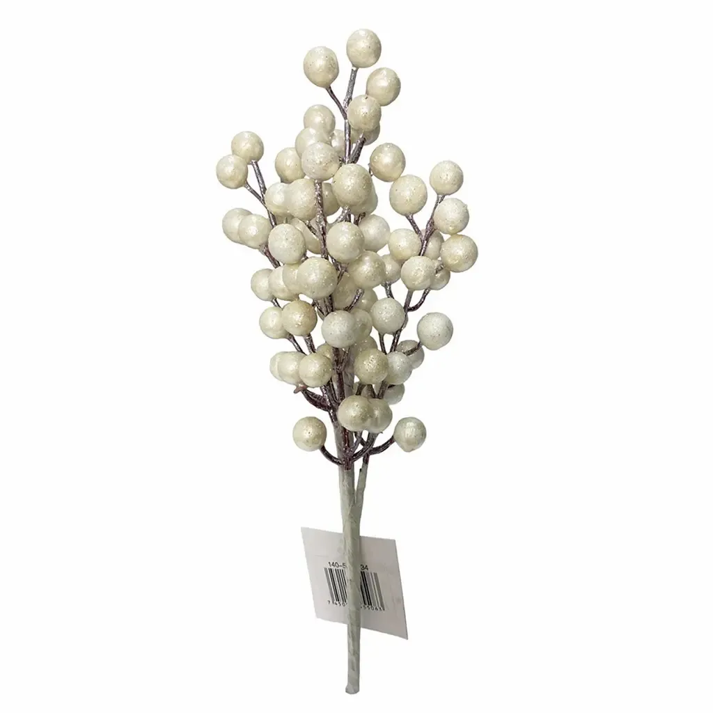 ADORNO NAVIDAD PICK 33X10X8CM BLANCO
