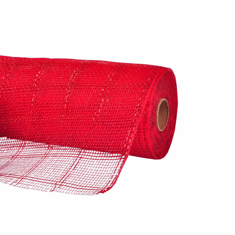 Cinta Navidad Malla 53Cmx9Yds Rojo